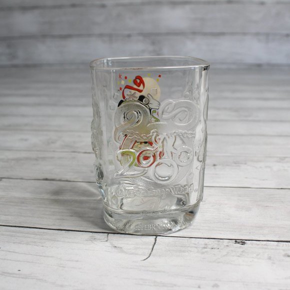 Vintage Walt Disney World Mickey Mouse Drinking Glass 2000 Millennium - Picture 4 of 11